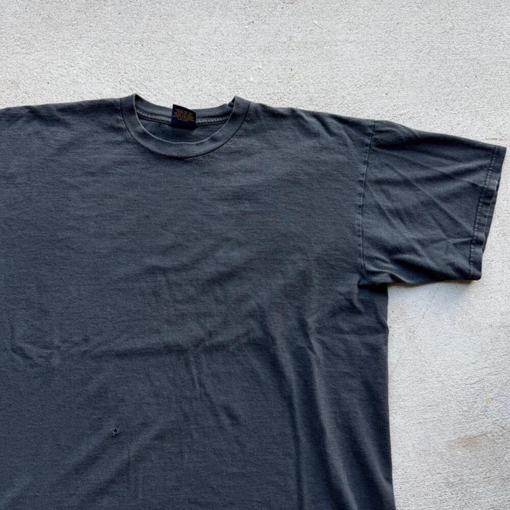 Vintage blank black tee faded 2XL